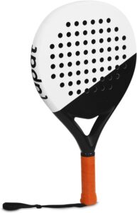 padel racket back and white