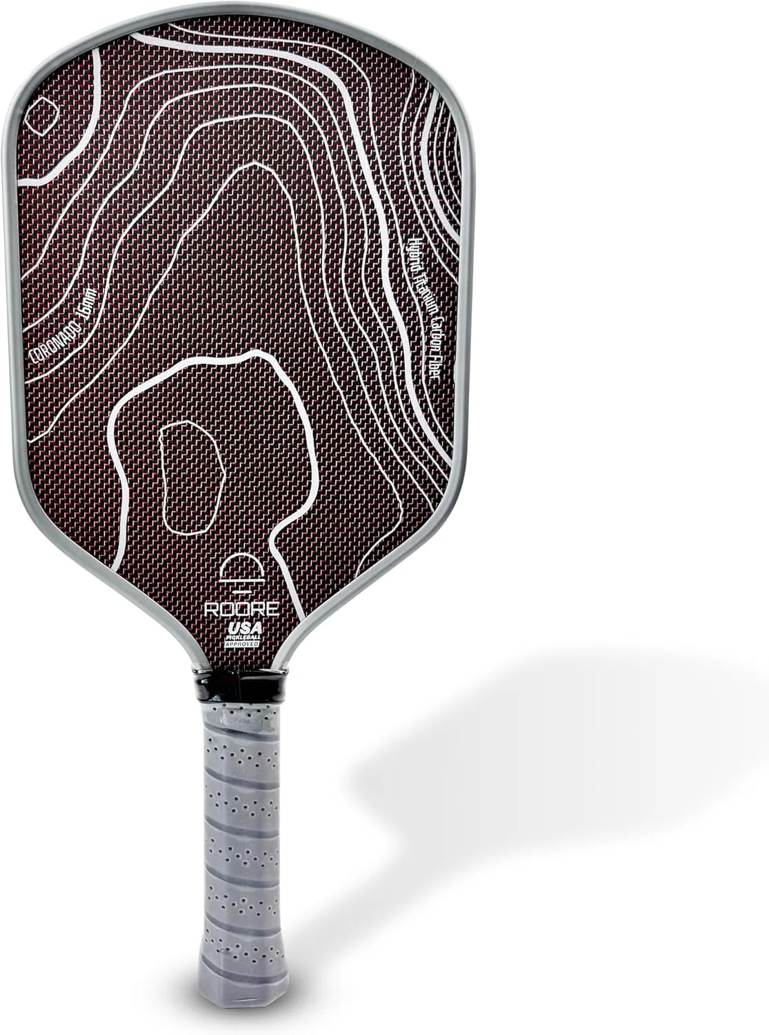 Roore Pickleball paddles 3 Layered Thermoformed and Edge Foam Injected Hybrid Shape