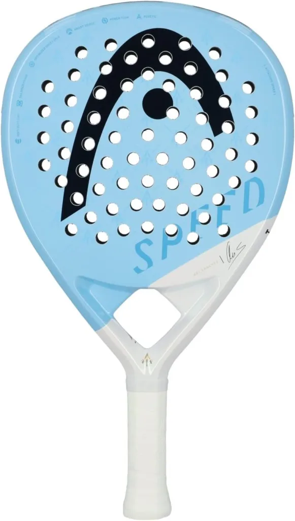 Best Padel Racket head racket light blue
