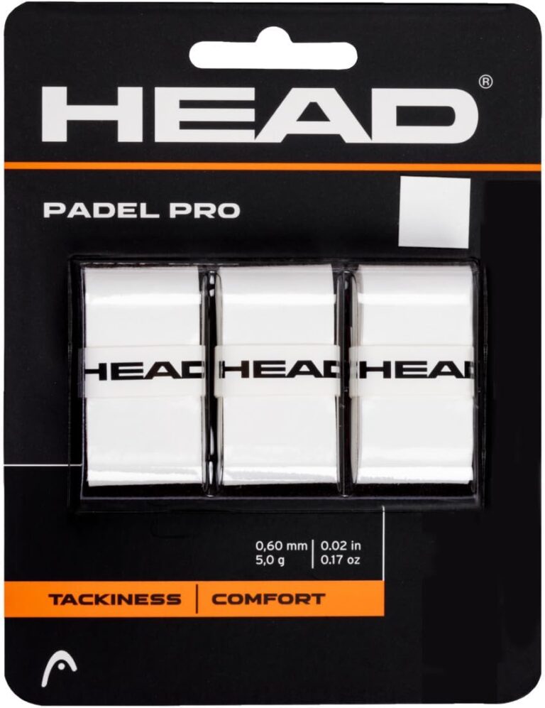 padel racket overgrip closeup white
