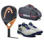 best padel gear under £250 – full padel equipment bundle with racket, shoes and bag