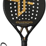 Front view of Oxdog Sense Pro Classic Series Padel Racket – round shape with HES Carbon face and Oxdog logo design