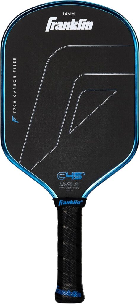 Franklin Sports PRO C45 carbon pickleball paddle with textured surface for spin