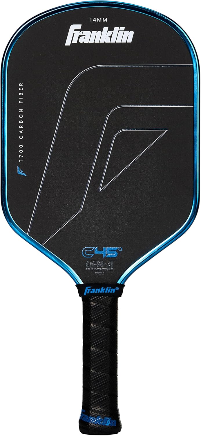 Franklin Sports PRO C45 carbon pickleball paddle with textured surface for spin
