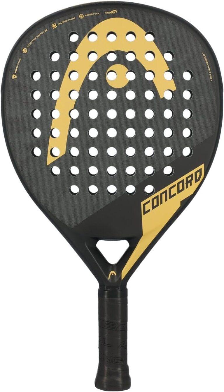 HEAD Concord 2025 padel racket with diamond shape, high balance and black-yellow design